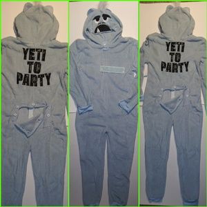 YETI- kids BNWT buttoned booty Costume/PJ's
